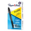 Paper Mate Profile Mechanical Pencils, 0.7 mm, HB (#2), Black Lead, Black Barrel, PK12 PK 2101972
